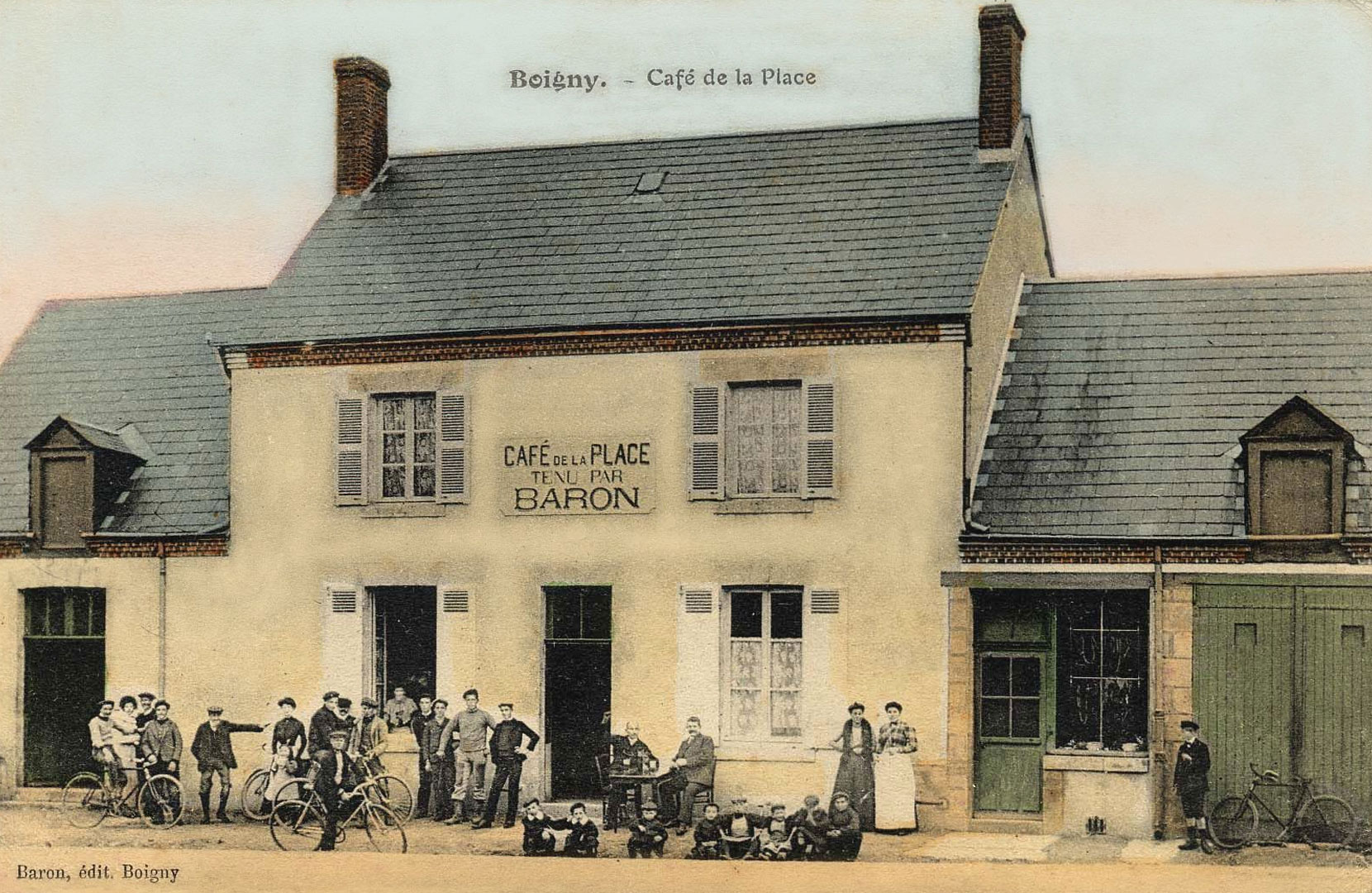 La petite histoire de Boigny-sur-Bionne, café de la Place